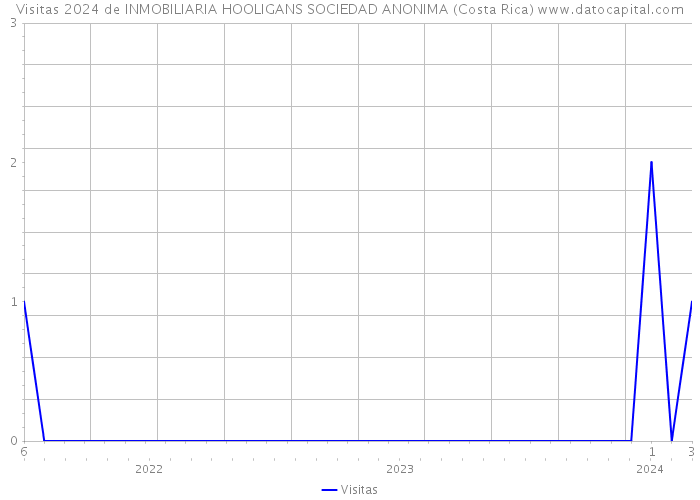Visitas 2024 de INMOBILIARIA HOOLIGANS SOCIEDAD ANONIMA (Costa Rica) 
