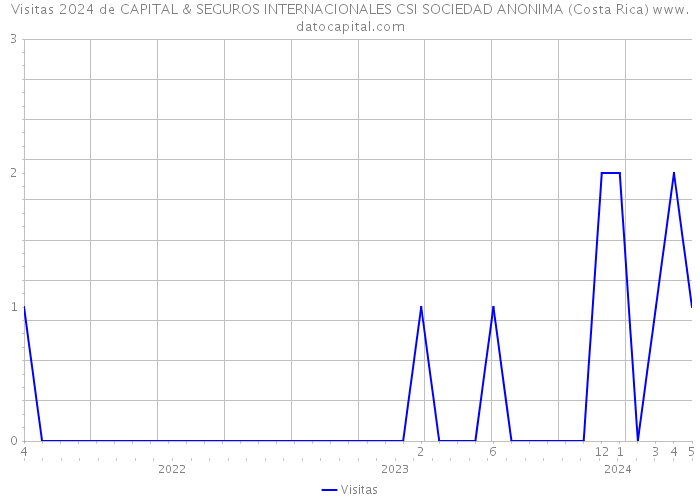 Visitas 2024 de CAPITAL & SEGUROS INTERNACIONALES CSI SOCIEDAD ANONIMA (Costa Rica) 