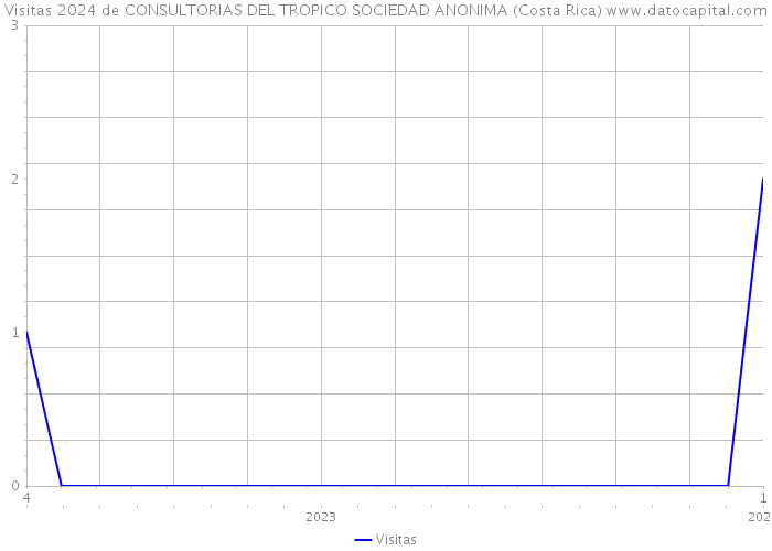 Visitas 2024 de CONSULTORIAS DEL TROPICO SOCIEDAD ANONIMA (Costa Rica) 