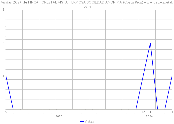 Visitas 2024 de FINCA FORESTAL VISTA HERMOSA SOCIEDAD ANONIMA (Costa Rica) 