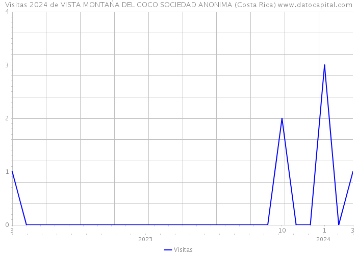 Visitas 2024 de VISTA MONTAŃA DEL COCO SOCIEDAD ANONIMA (Costa Rica) 