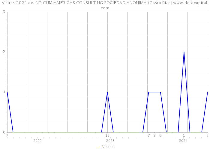 Visitas 2024 de INDICUM AMERICAS CONSULTING SOCIEDAD ANONIMA (Costa Rica) 