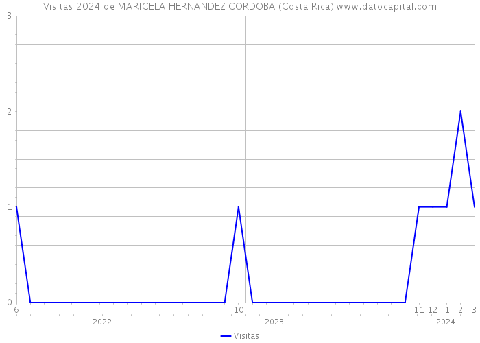 Visitas 2024 de MARICELA HERNANDEZ CORDOBA (Costa Rica) 
