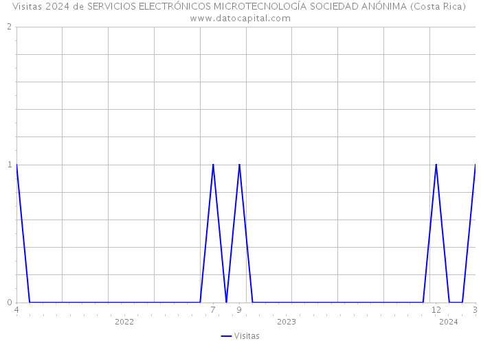 Visitas 2024 de SERVICIOS ELECTRÓNICOS MICROTECNOLOGÍA SOCIEDAD ANÓNIMA (Costa Rica) 