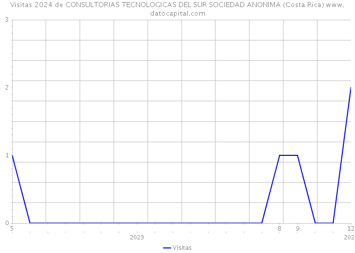 Visitas 2024 de CONSULTORIAS TECNOLOGICAS DEL SUR SOCIEDAD ANONIMA (Costa Rica) 