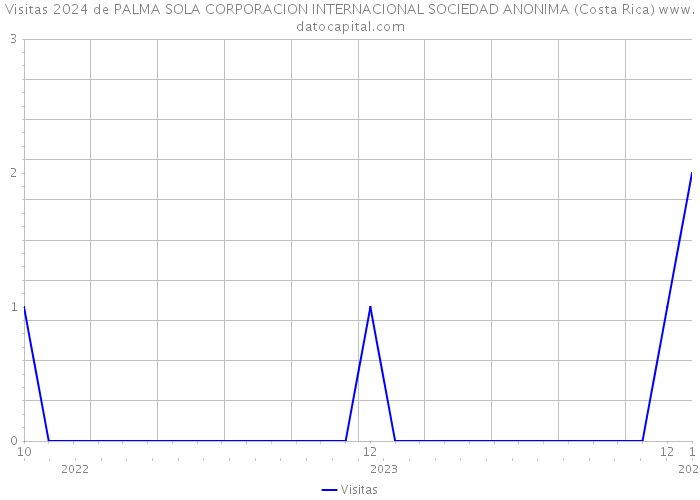 Visitas 2024 de PALMA SOLA CORPORACION INTERNACIONAL SOCIEDAD ANONIMA (Costa Rica) 
