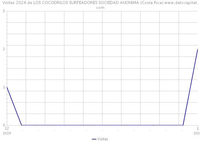 Visitas 2024 de LOS COCODRILOS SURFEADORES SOCIEDAD ANONIMA (Costa Rica) 