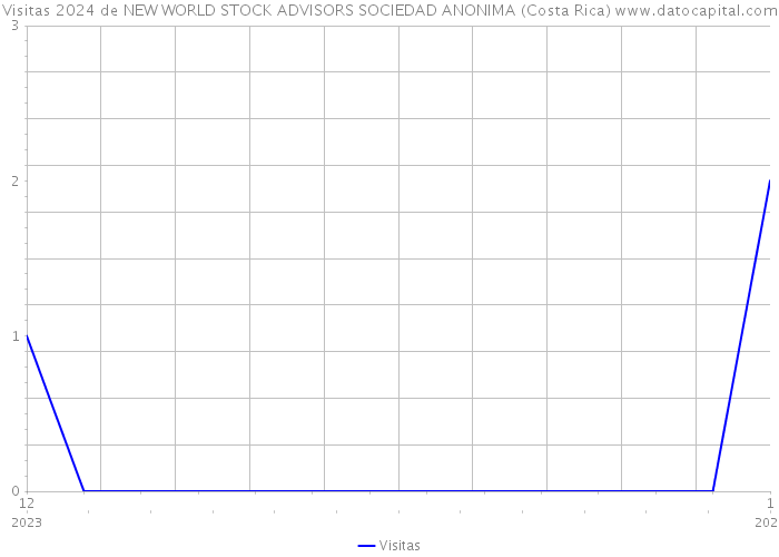 Visitas 2024 de NEW WORLD STOCK ADVISORS SOCIEDAD ANONIMA (Costa Rica) 
