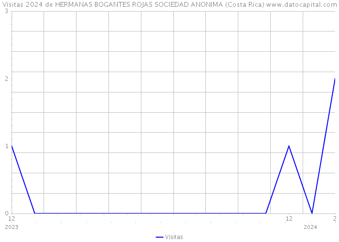 Visitas 2024 de HERMANAS BOGANTES ROJAS SOCIEDAD ANONIMA (Costa Rica) 