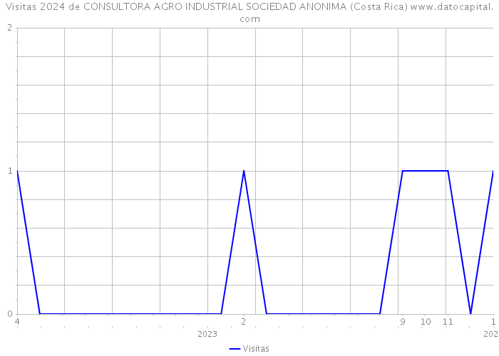 Visitas 2024 de CONSULTORA AGRO INDUSTRIAL SOCIEDAD ANONIMA (Costa Rica) 