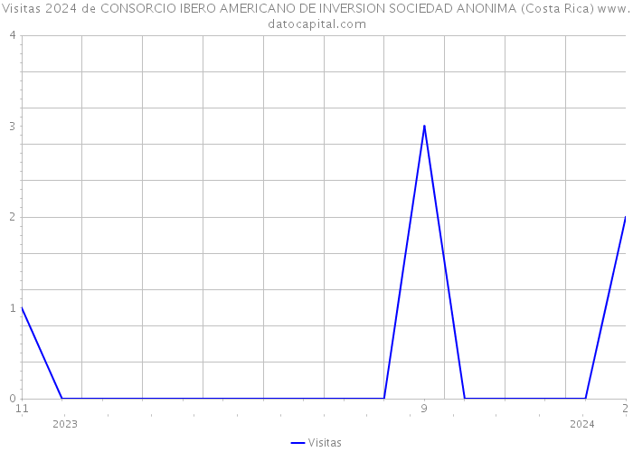 Visitas 2024 de CONSORCIO IBERO AMERICANO DE INVERSION SOCIEDAD ANONIMA (Costa Rica) 