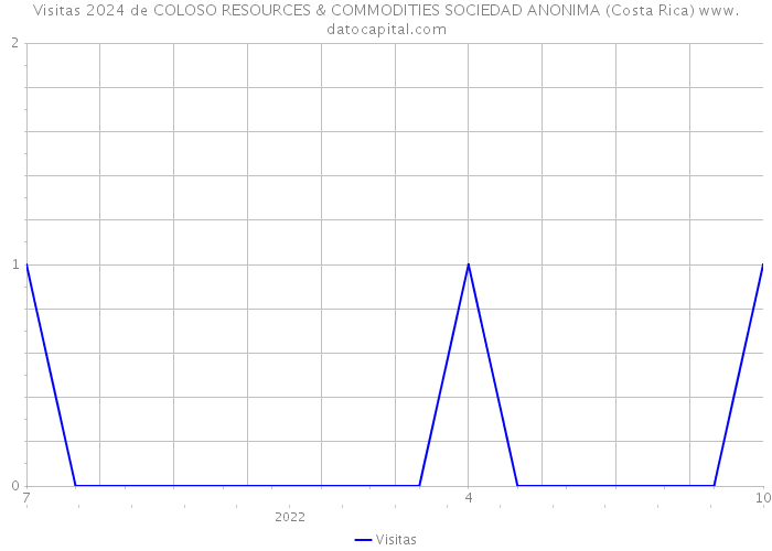 Visitas 2024 de COLOSO RESOURCES & COMMODITIES SOCIEDAD ANONIMA (Costa Rica) 