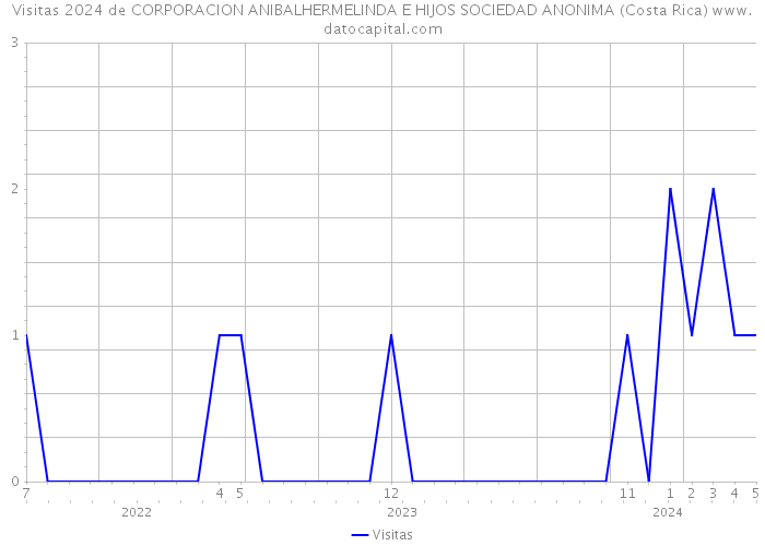 Visitas 2024 de CORPORACION ANIBALHERMELINDA E HIJOS SOCIEDAD ANONIMA (Costa Rica) 