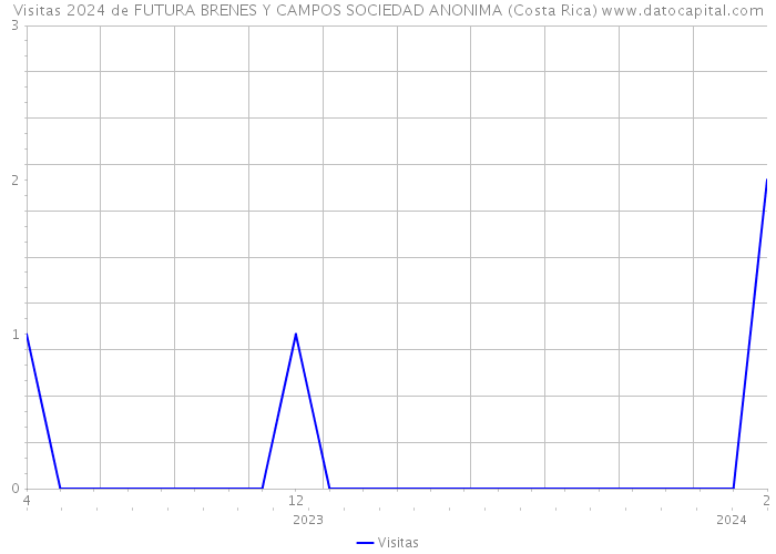 Visitas 2024 de FUTURA BRENES Y CAMPOS SOCIEDAD ANONIMA (Costa Rica) 