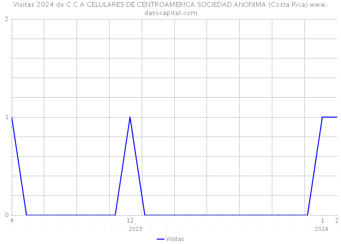 Visitas 2024 de C C A CELULARES DE CENTROAMERICA SOCIEDAD ANONIMA (Costa Rica) 