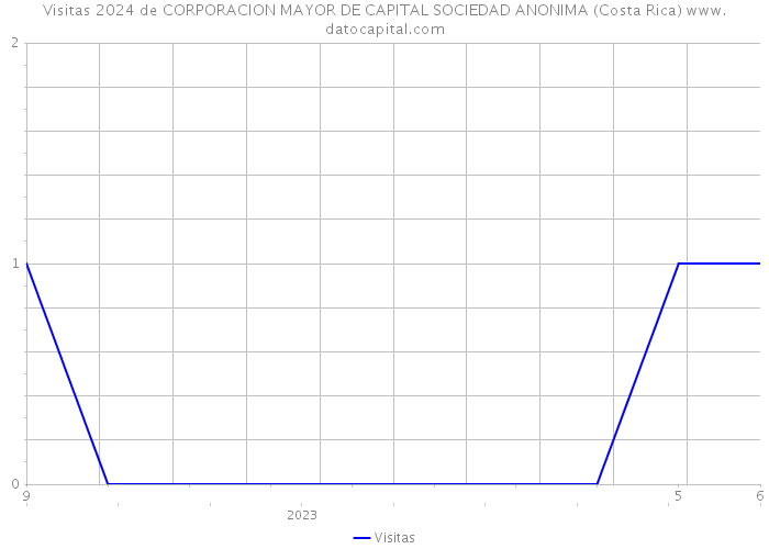 Visitas 2024 de CORPORACION MAYOR DE CAPITAL SOCIEDAD ANONIMA (Costa Rica) 