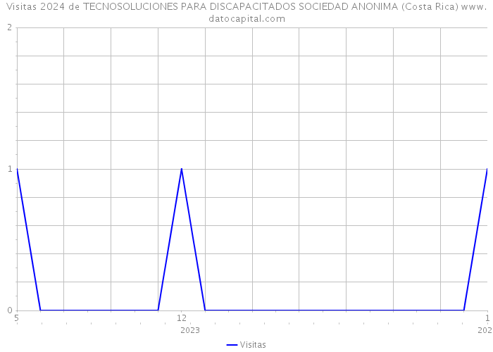Visitas 2024 de TECNOSOLUCIONES PARA DISCAPACITADOS SOCIEDAD ANONIMA (Costa Rica) 