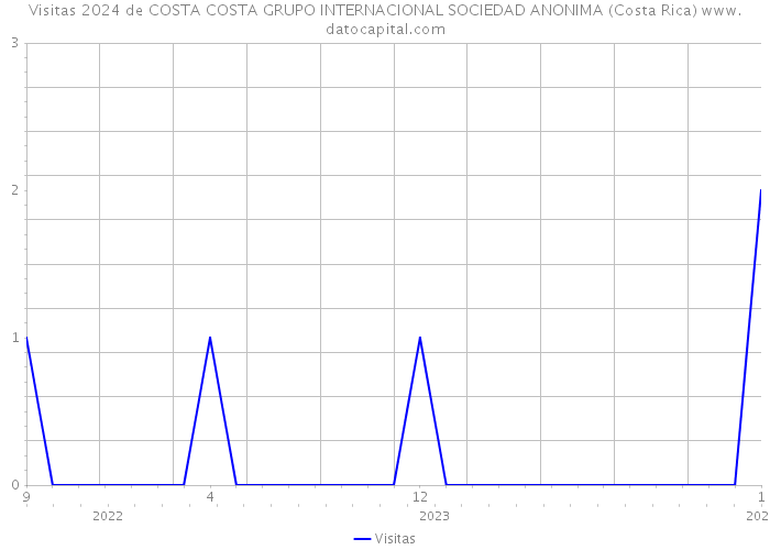 Visitas 2024 de COSTA COSTA GRUPO INTERNACIONAL SOCIEDAD ANONIMA (Costa Rica) 