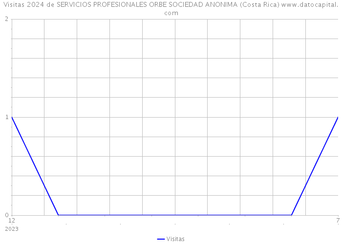 Visitas 2024 de SERVICIOS PROFESIONALES ORBE SOCIEDAD ANONIMA (Costa Rica) 