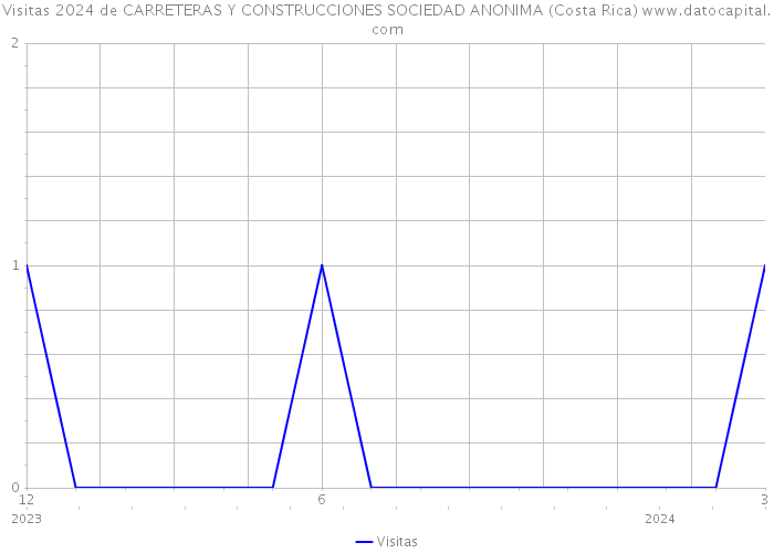 Visitas 2024 de CARRETERAS Y CONSTRUCCIONES SOCIEDAD ANONIMA (Costa Rica) 