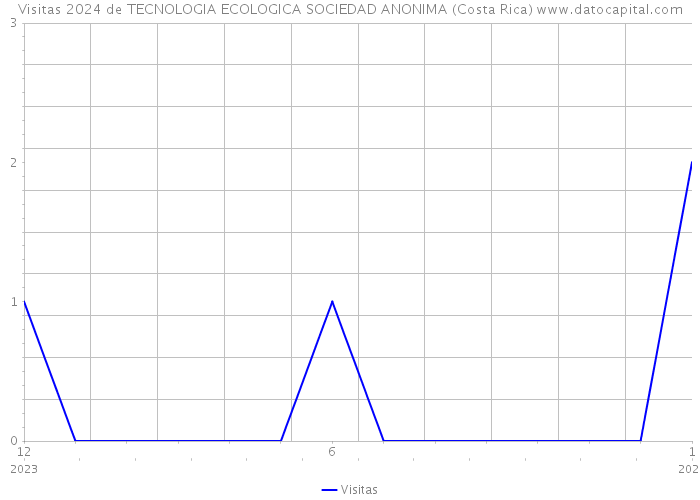 Visitas 2024 de TECNOLOGIA ECOLOGICA SOCIEDAD ANONIMA (Costa Rica) 