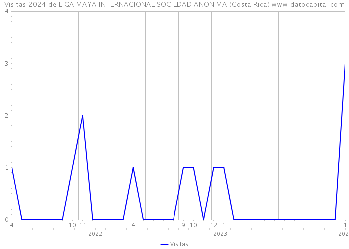 Visitas 2024 de LIGA MAYA INTERNACIONAL SOCIEDAD ANONIMA (Costa Rica) 