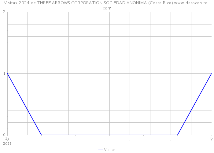 Visitas 2024 de THREE ARROWS CORPORATION SOCIEDAD ANONIMA (Costa Rica) 