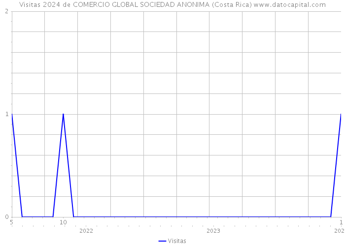 Visitas 2024 de COMERCIO GLOBAL SOCIEDAD ANONIMA (Costa Rica) 