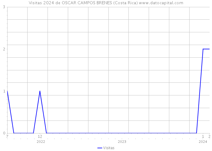 Visitas 2024 de OSCAR CAMPOS BRENES (Costa Rica) 