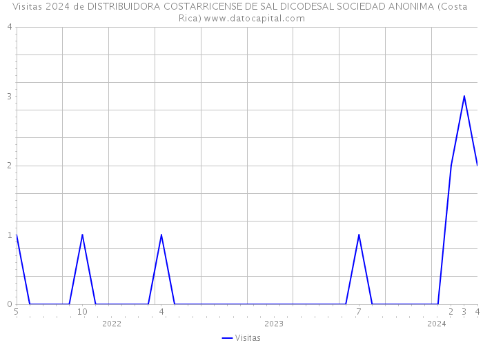 Visitas 2024 de DISTRIBUIDORA COSTARRICENSE DE SAL DICODESAL SOCIEDAD ANONIMA (Costa Rica) 