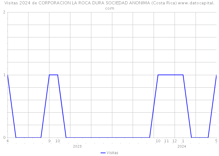 Visitas 2024 de CORPORACION LA ROCA DURA SOCIEDAD ANONIMA (Costa Rica) 