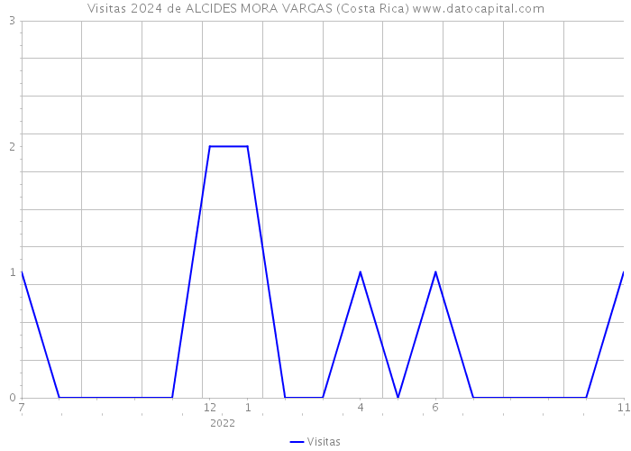 Visitas 2024 de ALCIDES MORA VARGAS (Costa Rica) 