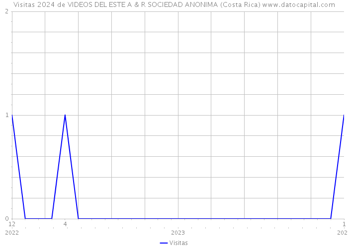 Visitas 2024 de VIDEOS DEL ESTE A & R SOCIEDAD ANONIMA (Costa Rica) 