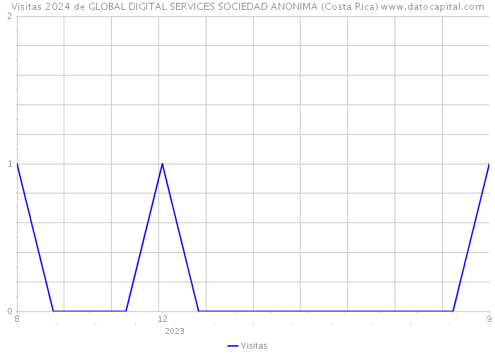Visitas 2024 de GLOBAL DIGITAL SERVICES SOCIEDAD ANONIMA (Costa Rica) 