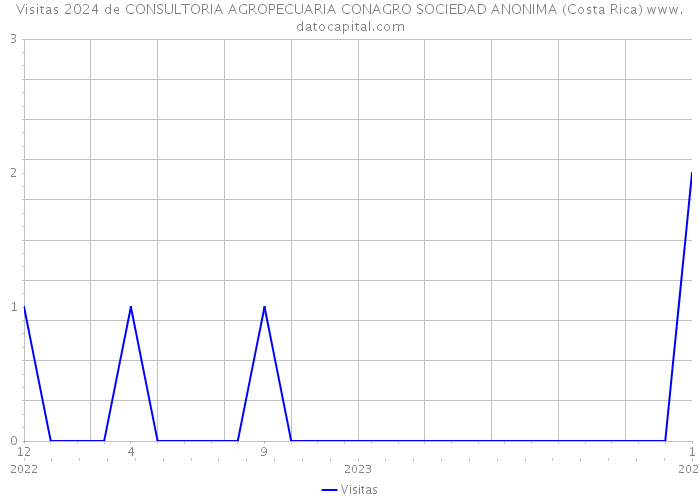 Visitas 2024 de CONSULTORIA AGROPECUARIA CONAGRO SOCIEDAD ANONIMA (Costa Rica) 