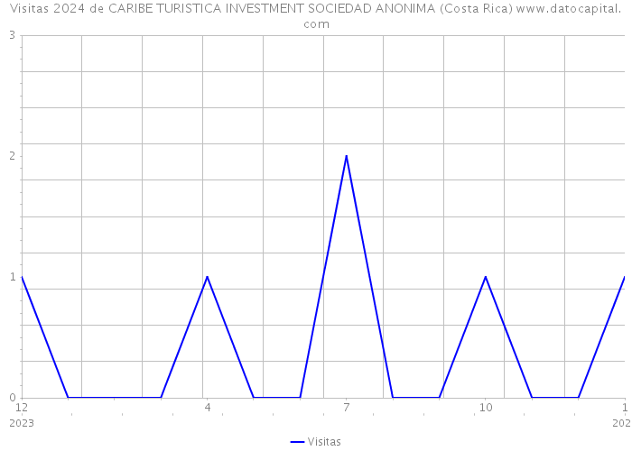 Visitas 2024 de CARIBE TURISTICA INVESTMENT SOCIEDAD ANONIMA (Costa Rica) 