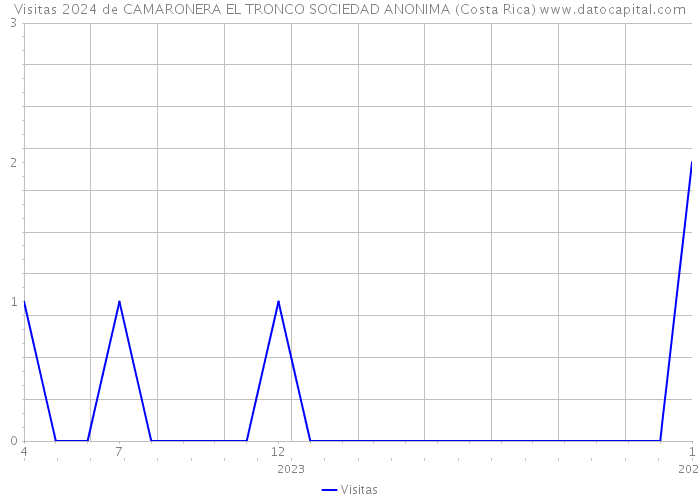 Visitas 2024 de CAMARONERA EL TRONCO SOCIEDAD ANONIMA (Costa Rica) 