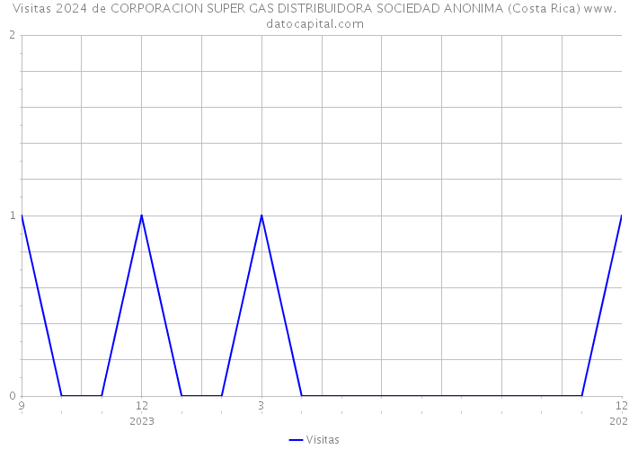 Visitas 2024 de CORPORACION SUPER GAS DISTRIBUIDORA SOCIEDAD ANONIMA (Costa Rica) 