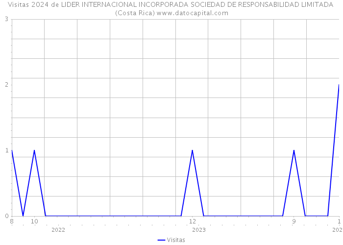 Visitas 2024 de LIDER INTERNACIONAL INCORPORADA SOCIEDAD DE RESPONSABILIDAD LIMITADA (Costa Rica) 