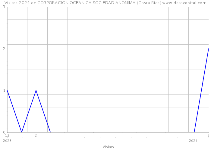 Visitas 2024 de CORPORACION OCEANICA SOCIEDAD ANONIMA (Costa Rica) 