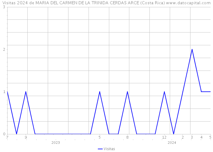 Visitas 2024 de MARIA DEL CARMEN DE LA TRINIDA CERDAS ARCE (Costa Rica) 