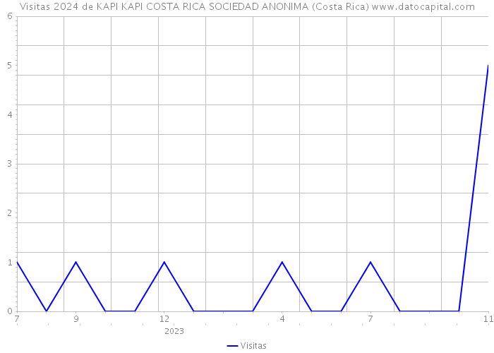 Visitas 2024 de KAPI KAPI COSTA RICA SOCIEDAD ANONIMA (Costa Rica) 