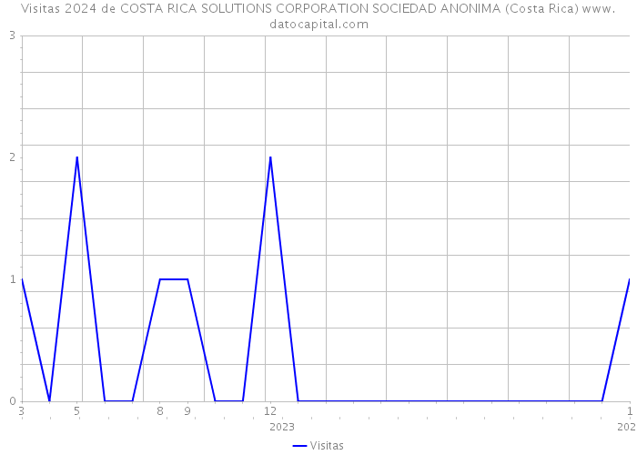 Visitas 2024 de COSTA RICA SOLUTIONS CORPORATION SOCIEDAD ANONIMA (Costa Rica) 