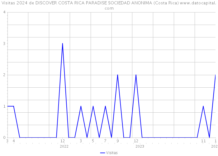 Visitas 2024 de DISCOVER COSTA RICA PARADISE SOCIEDAD ANONIMA (Costa Rica) 