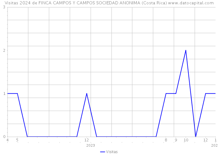 Visitas 2024 de FINCA CAMPOS Y CAMPOS SOCIEDAD ANONIMA (Costa Rica) 