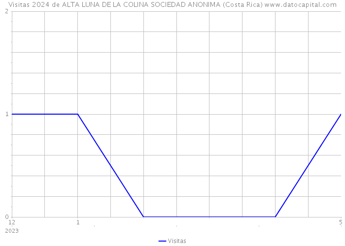 Visitas 2024 de ALTA LUNA DE LA COLINA SOCIEDAD ANONIMA (Costa Rica) 