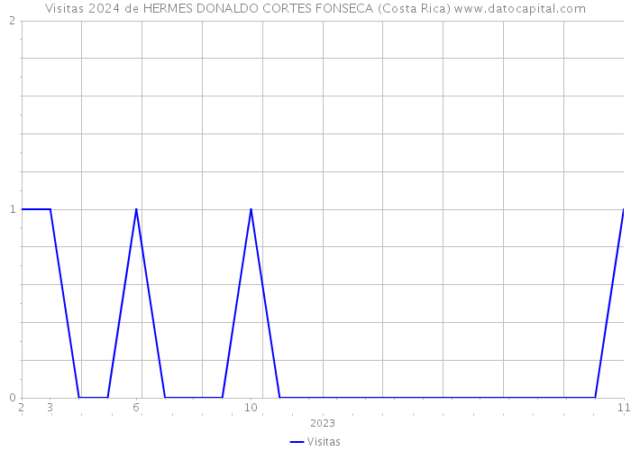 Visitas 2024 de HERMES DONALDO CORTES FONSECA (Costa Rica) 