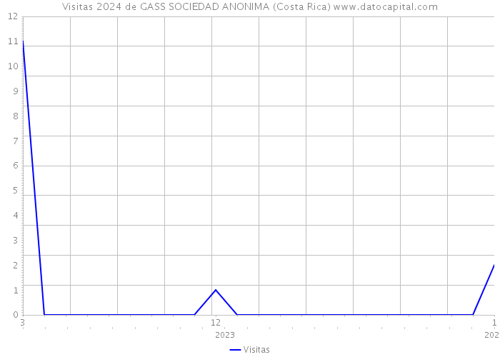 Visitas 2024 de GASS SOCIEDAD ANONIMA (Costa Rica) 