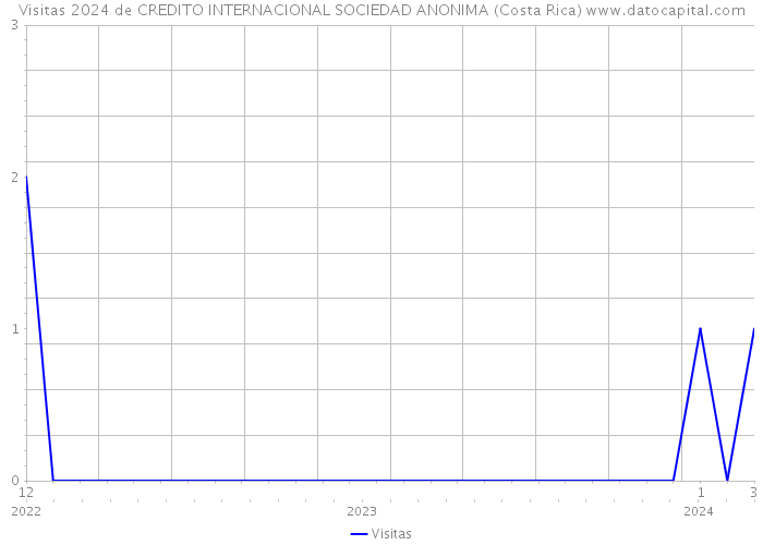 Visitas 2024 de CREDITO INTERNACIONAL SOCIEDAD ANONIMA (Costa Rica) 