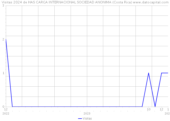 Visitas 2024 de HAS CARGA INTERNACIONAL SOCIEDAD ANONIMA (Costa Rica) 